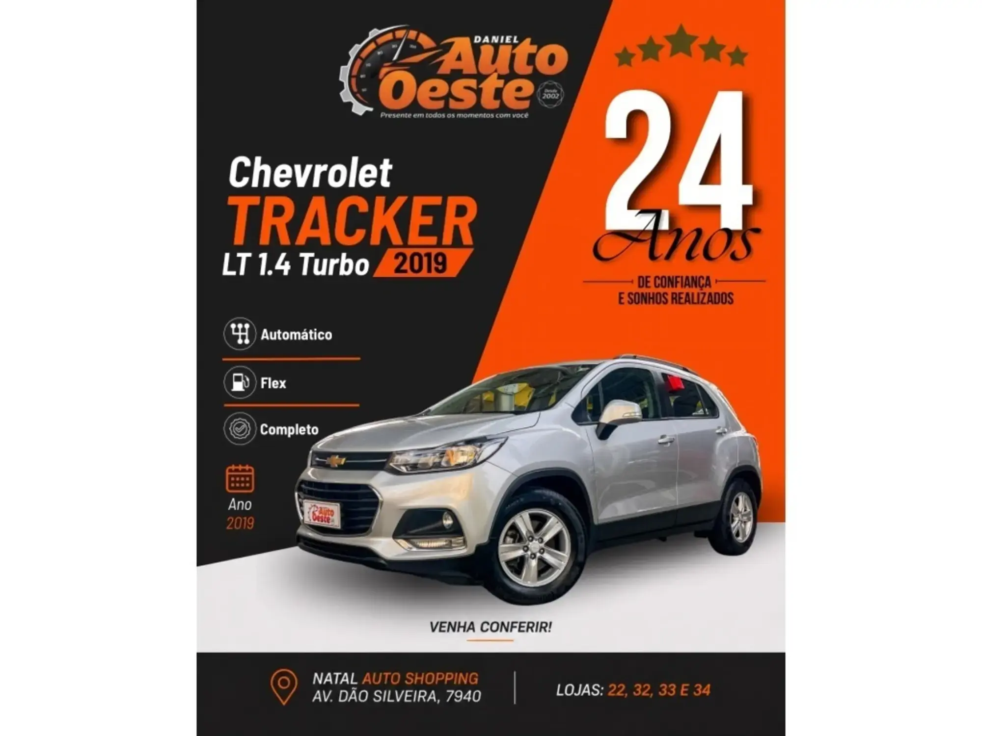 Chevrolet Tracker TRACKER LT 1.4 Turbo 16V Flex 4x2 Aut. 2019