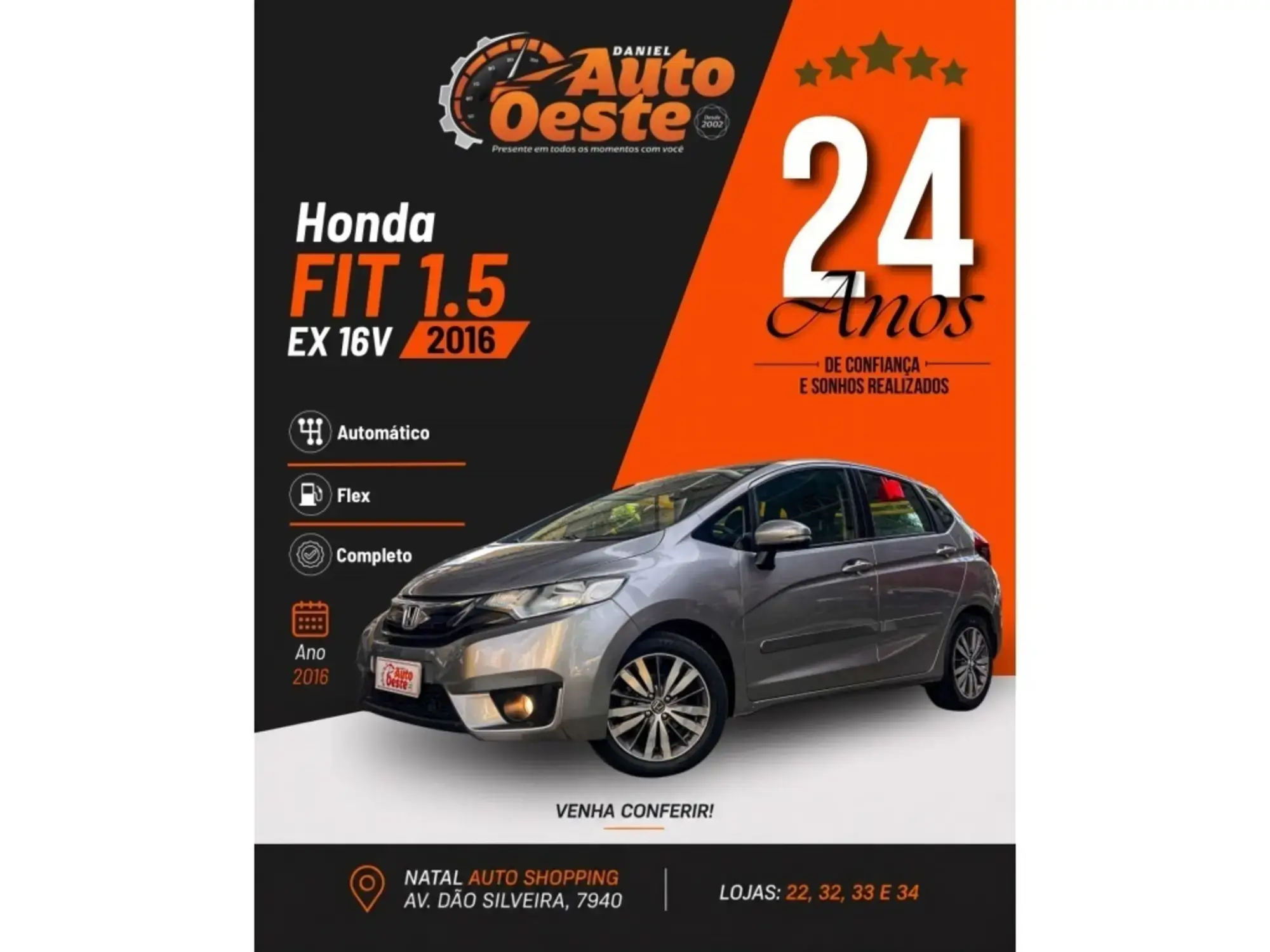 Honda Fit Fit EX/ S 1.5/ EX 1.5 Flex 16V 5p Mec. 2016