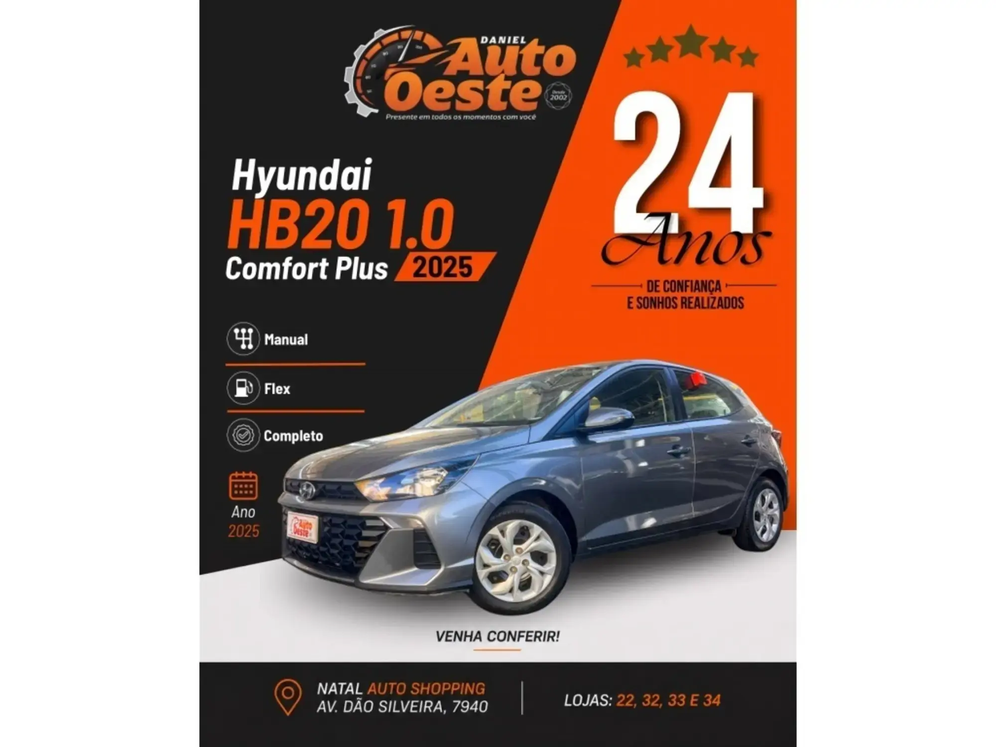 Hyundai Hb20 1.0 12V FLEX COMFORT MANUAL 2025