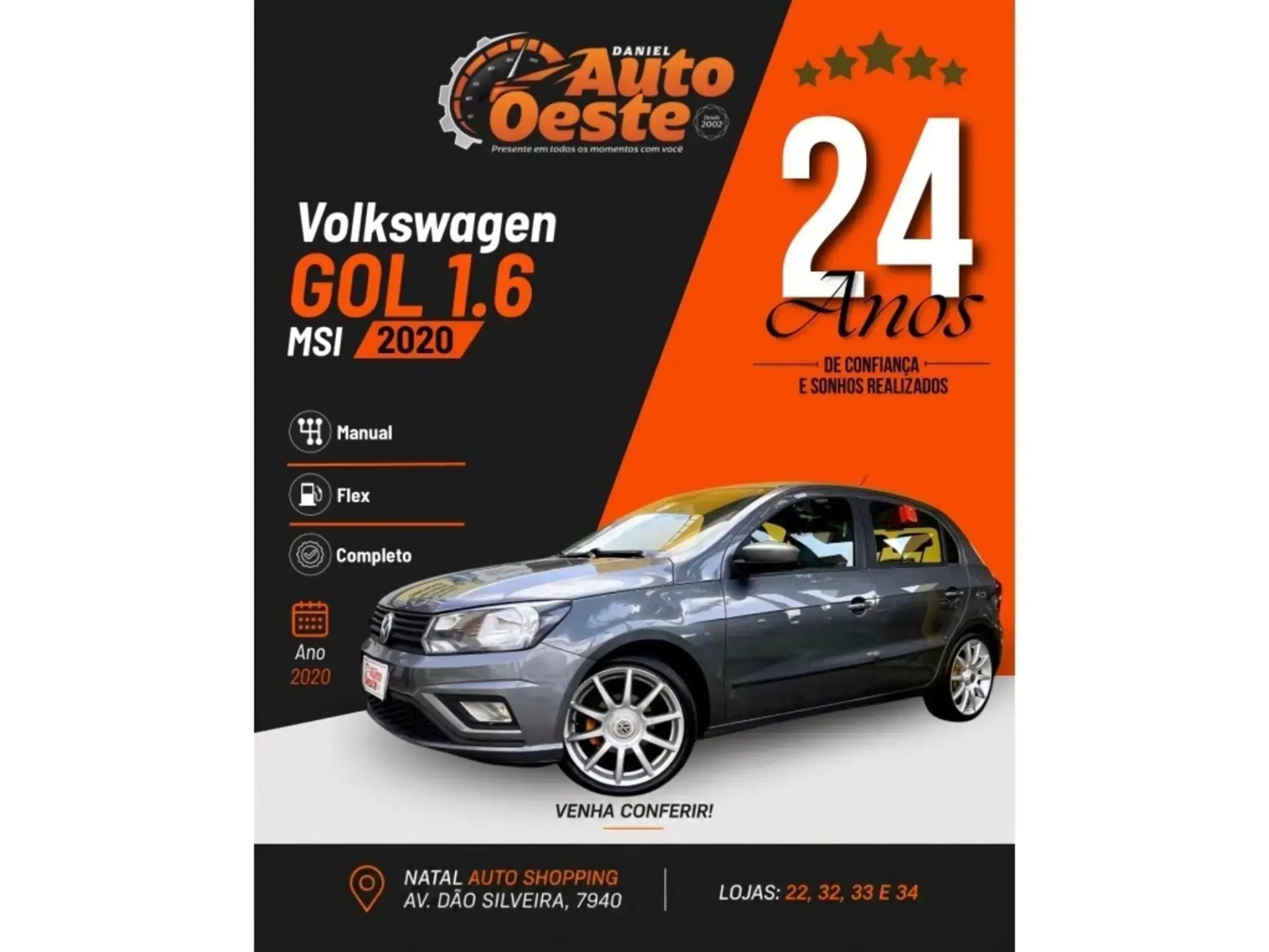 Volkswagen Gol 1.6 MSI TOTALFLEX 4P MANUAL 2020