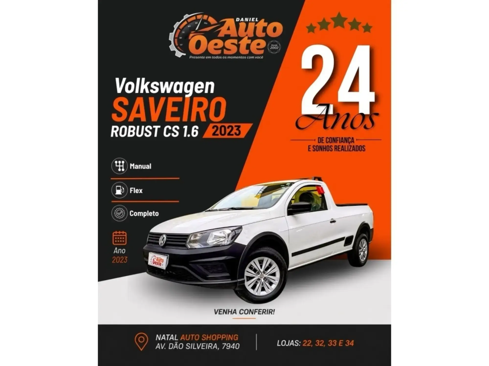 Volkswagen Saveiro Saveiro Robust 1.6 Total Flex 16V 2023