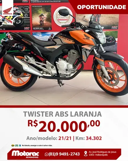 CB TWISTER 250 ABS
