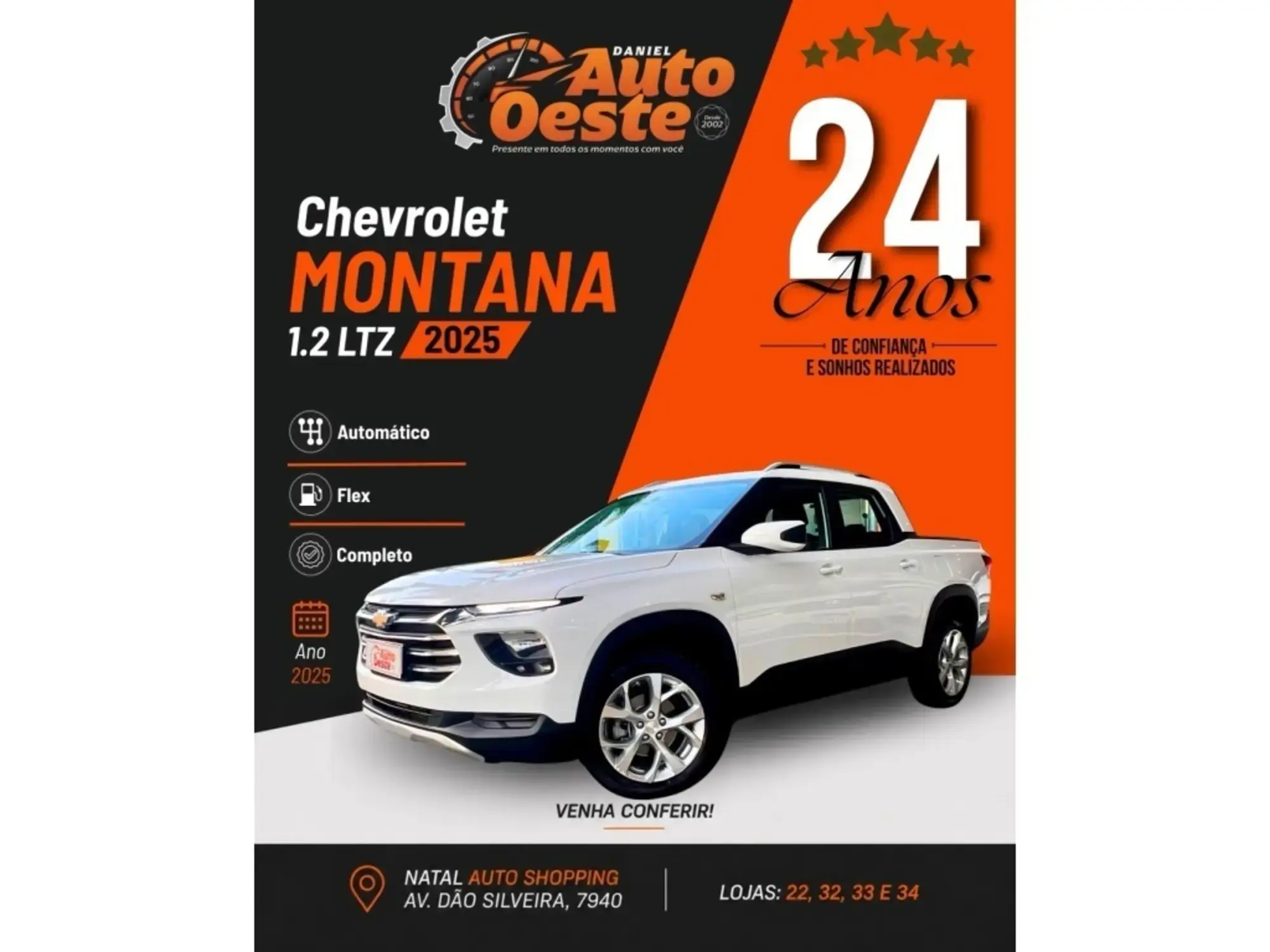 Chevrolet Montana MONTANA LTZ 1.2 Turbo Flex 12V 4p Aut. 2025
