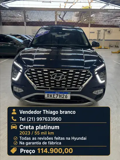Hyundai CRETA 1.0 TGDI FLEX PLATINUM AUTOMÁTICO
