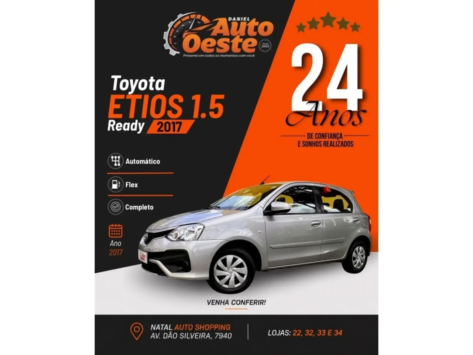 Toyota Etios READY 1.5 16V AT FLEX 2017