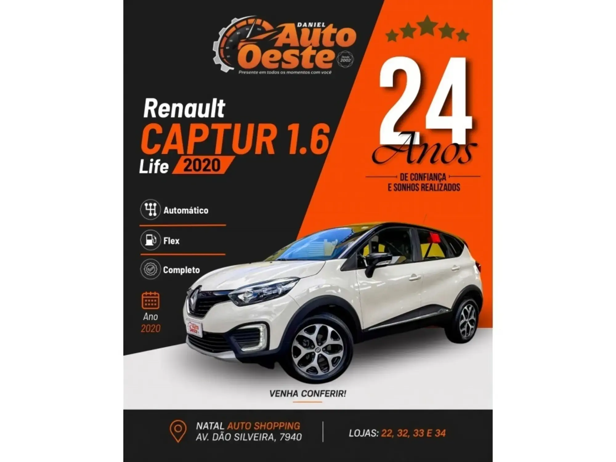 Renault Captur 1.6 16V SCE FLEX LIFE X-TRONIC 2020